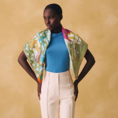 グリーン - レディス, スカーフ、ショール＆マフラー, スカーフ